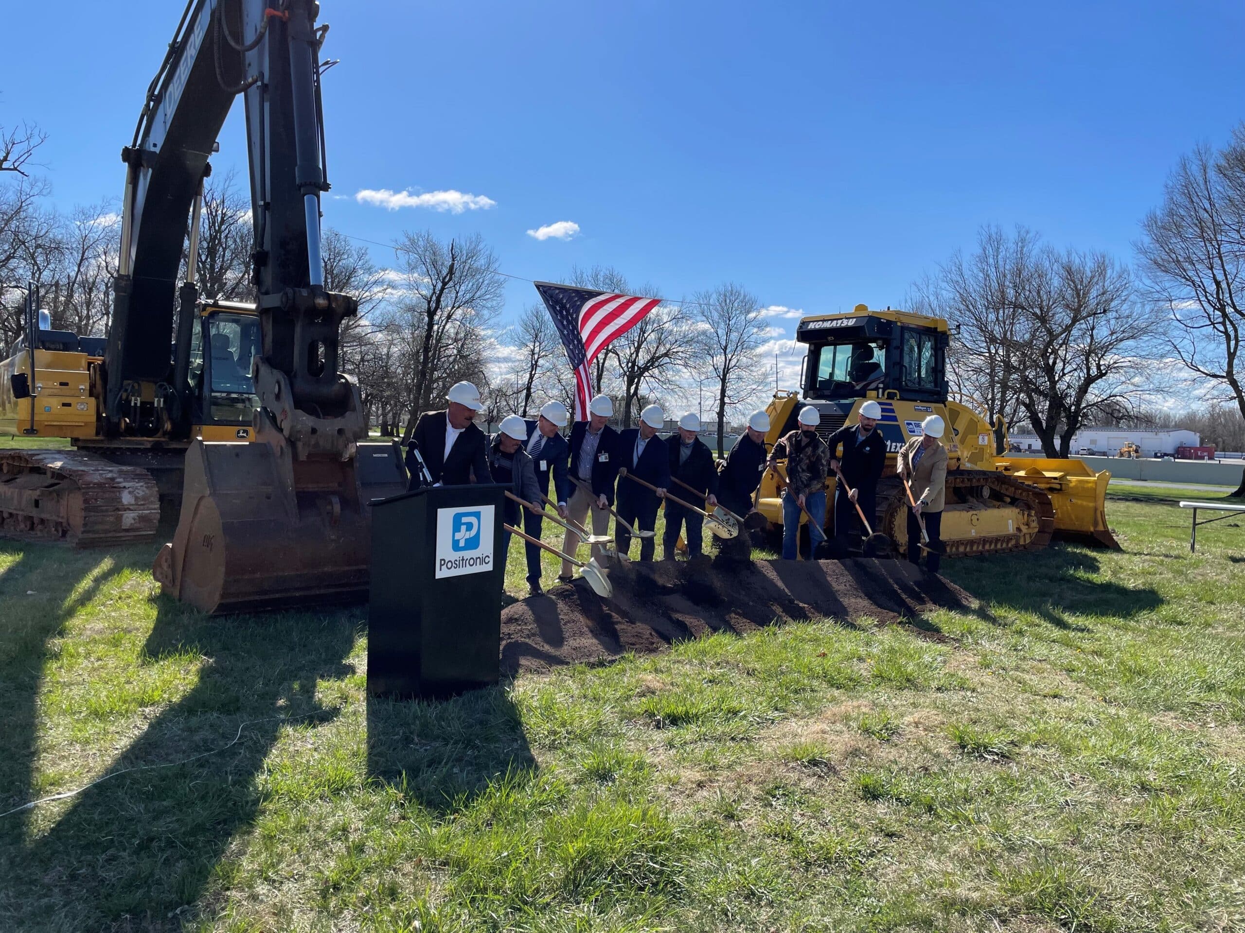 Positronic groundbreaking ceremony