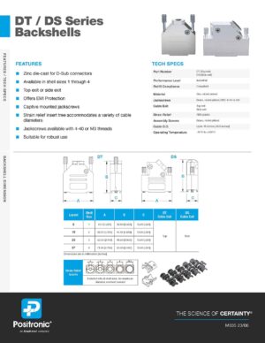 POSITRONIC M39029/58-360 D Sub Contact, HD-D-Sub Connectors, Pin, Copper  Alloy, Gold Plated Contacts, 22 AWG, 28 AWG